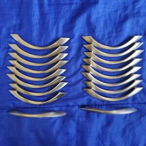 18 NOS Vtg MCM 5" Drawer/Door Handles Washington Chrome Arch "S" Pulls 3+3/4 "